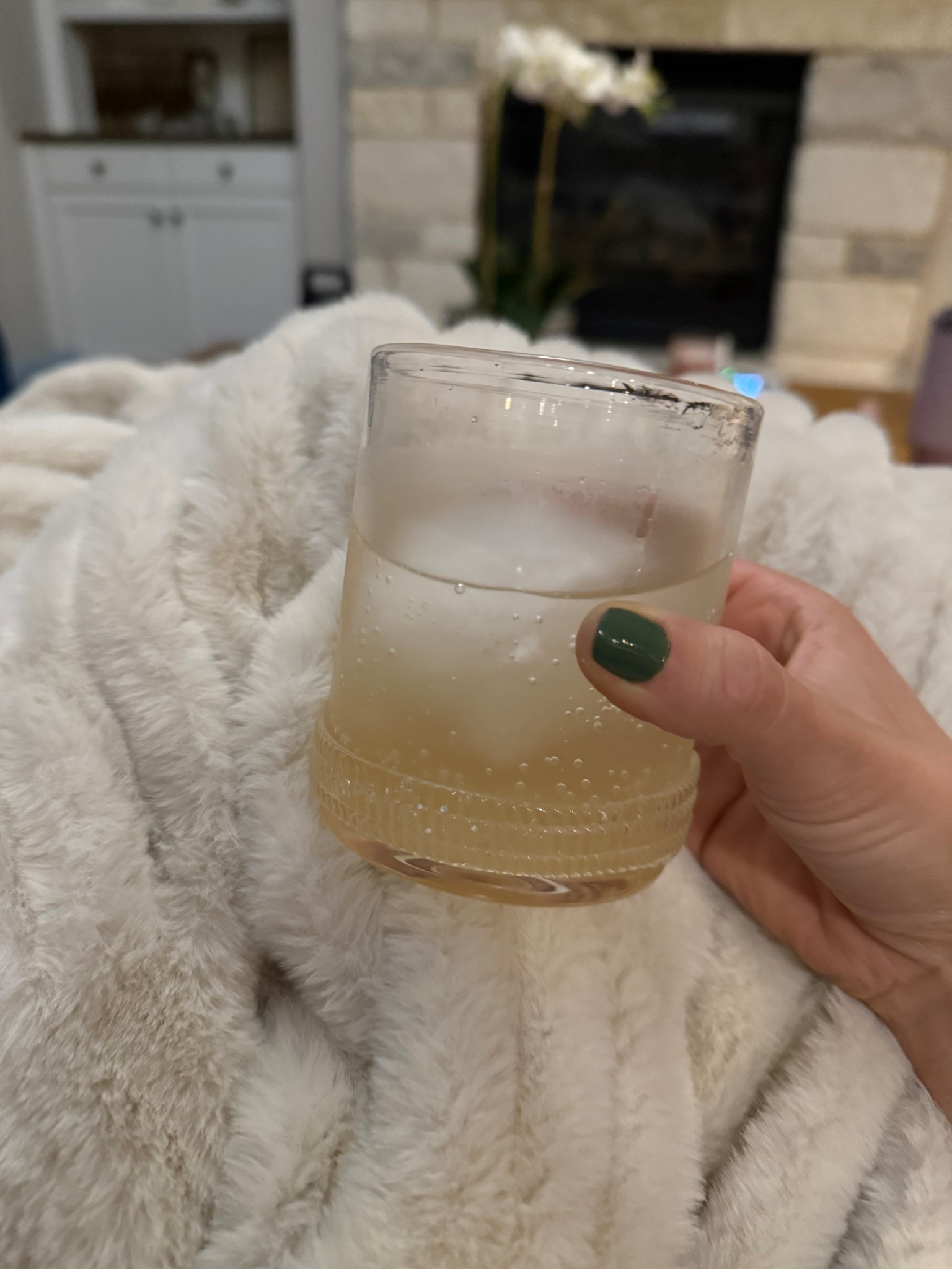 Cozy nightcap mocktail in my favorite juliska double old fashioned glass and snuggled under the Lola blanket - softest blanket I’ve ever owned. 💚  I linked the matching juliska bar ware we have too!

Glassware, wedding registry, stock the bar, cocktail, evening routine, hygge 

#LTKmorningroutine #LTKselfcare #LTKHome