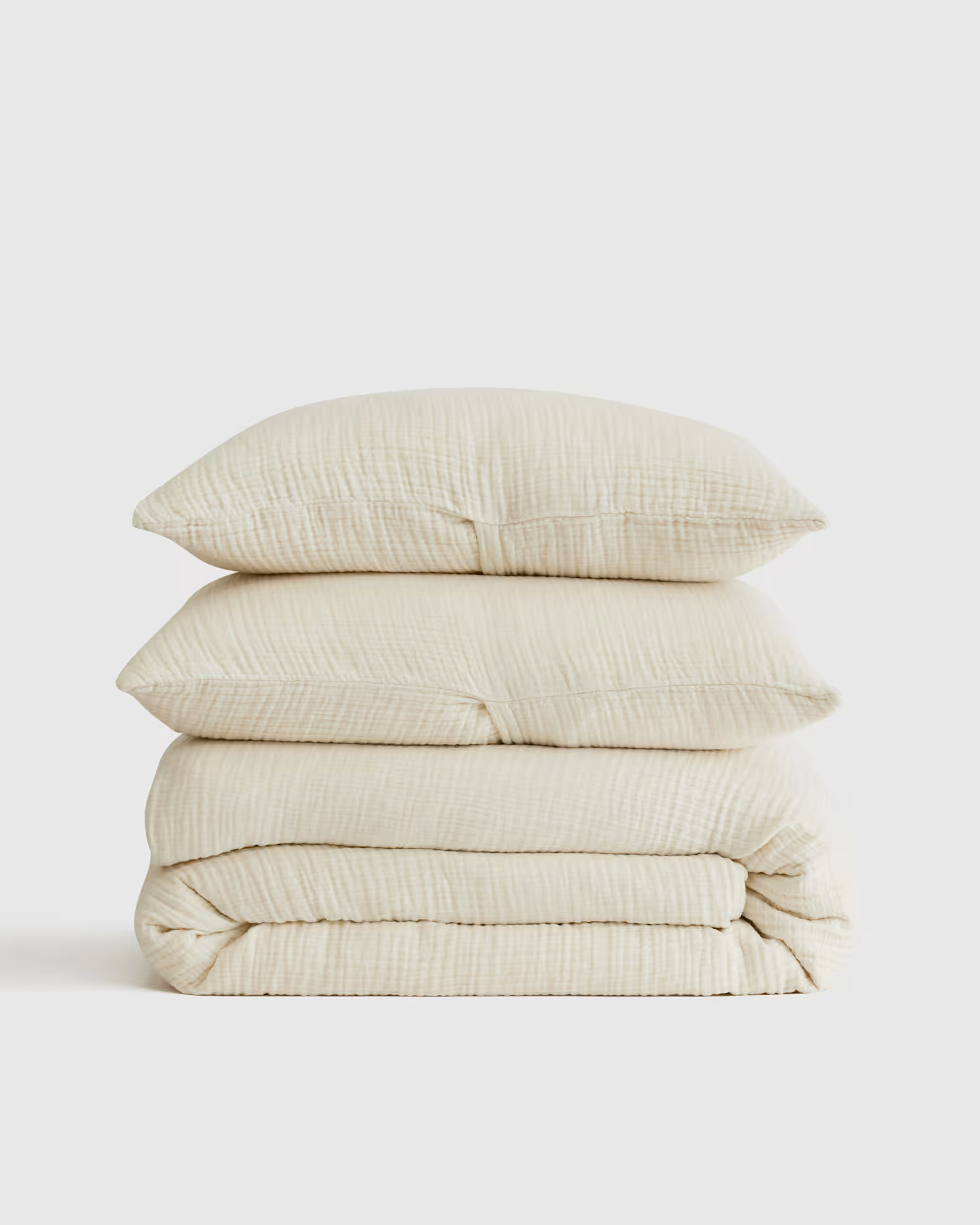 Organic Airy Gauze Duvet Cover Set | Quince in Undyed | Quince