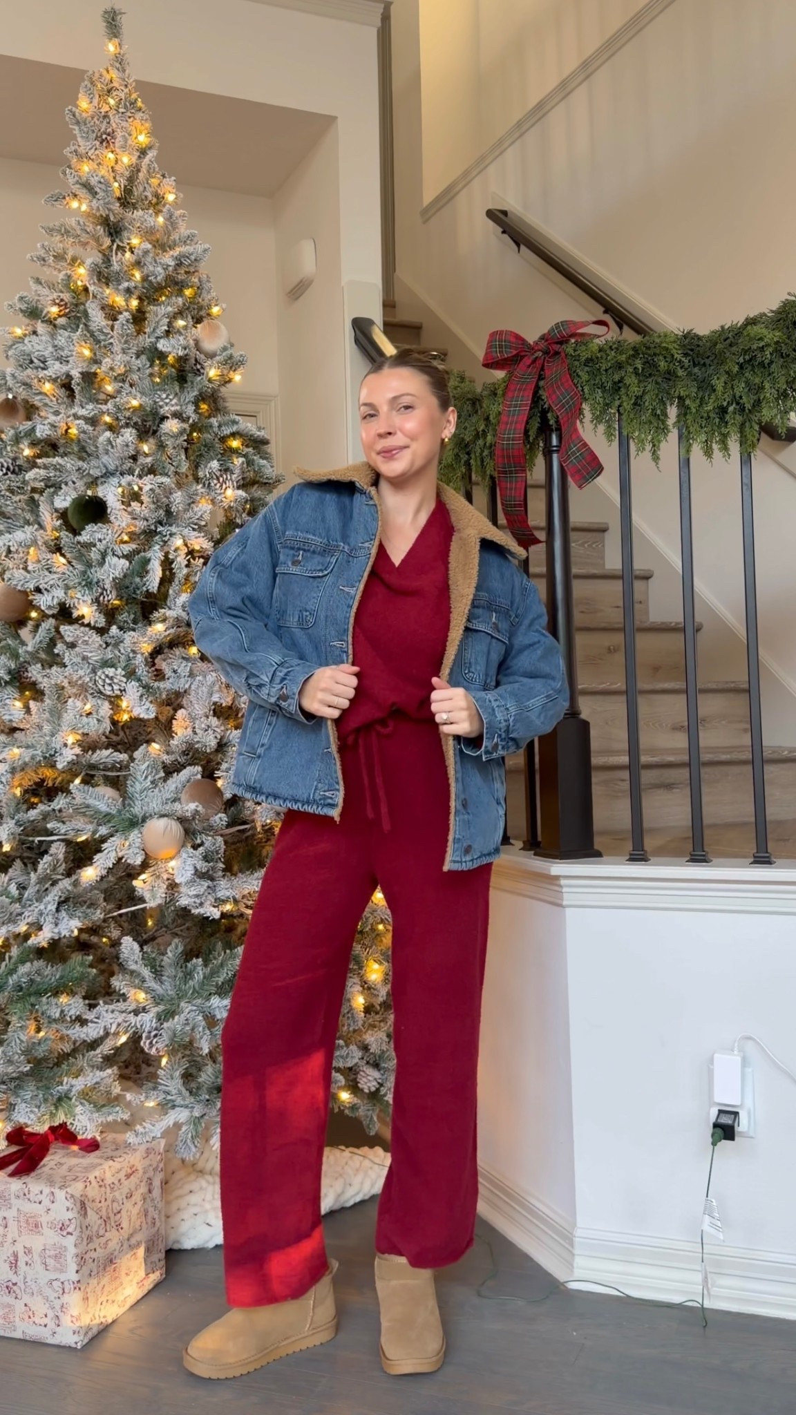 Cozy nursing friendly outfit for winter! I’m wearing a size S in the jacket and M in set  

#LTKHoliday #LTKootd #LTKmomlife
