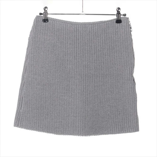 Louis Vuitton LV Logo 24AW Wool Knit Skirt XS Ladies' Gray  RW242WB | eBay US