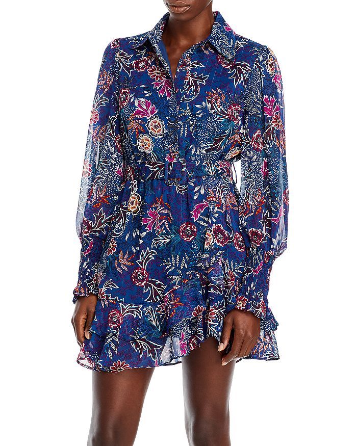 AQUA Belted Floral Print Dress - 100% Exclusive Back to Results -  Women - Bloomingdale's | Bloomingdale's (US)