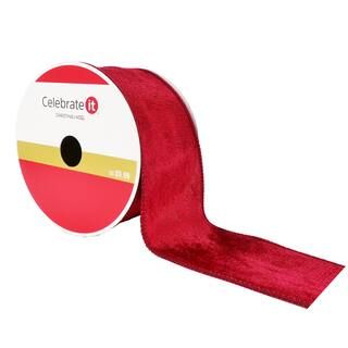 2.5" Velvet Wired Ribbon by Celebrate It™ Christmas | Michaels Stores