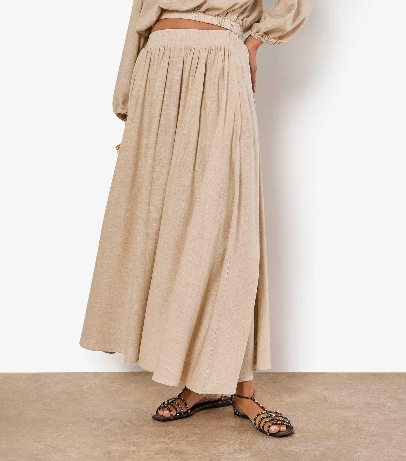 Apricot Stone Pleated Midi Skirt | New Look | New Look (UK)