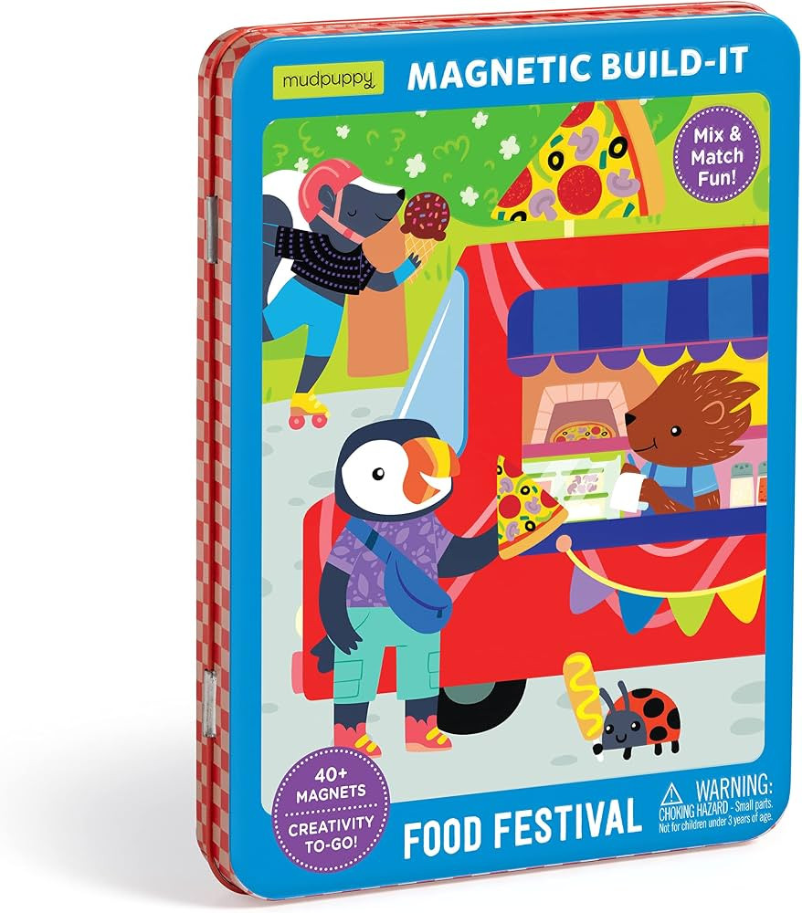 Mudpuppy Food Truck Festival \u2013 Magnetic Play Set Travel Friendly Game with Illustrated Food ... | Amazon (US)