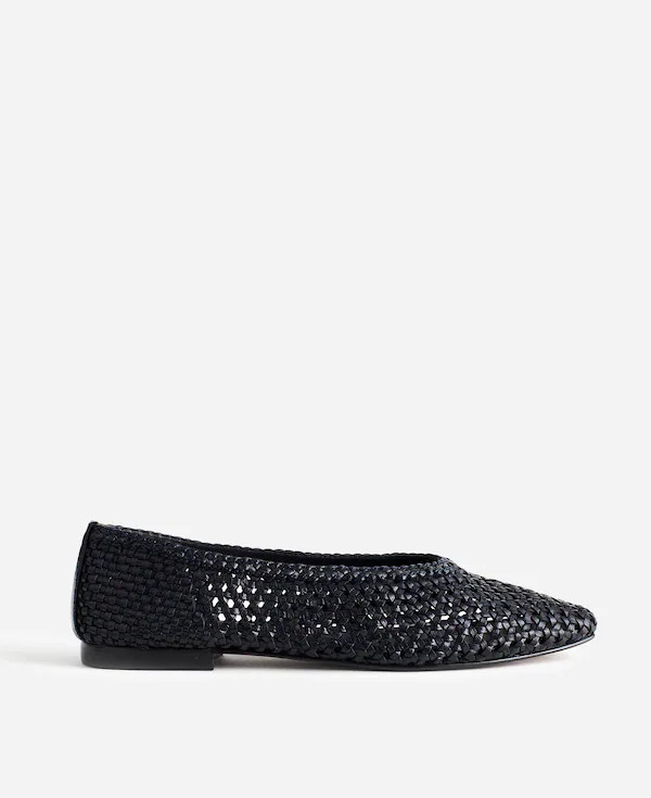 The Mylie Ballet Flat in Handwoven Leather | Madewell