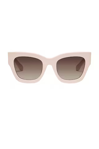 Quay By The Way Sunglasses in Champagne & Brown from Revolve.com | Revolve Clothing (Global)