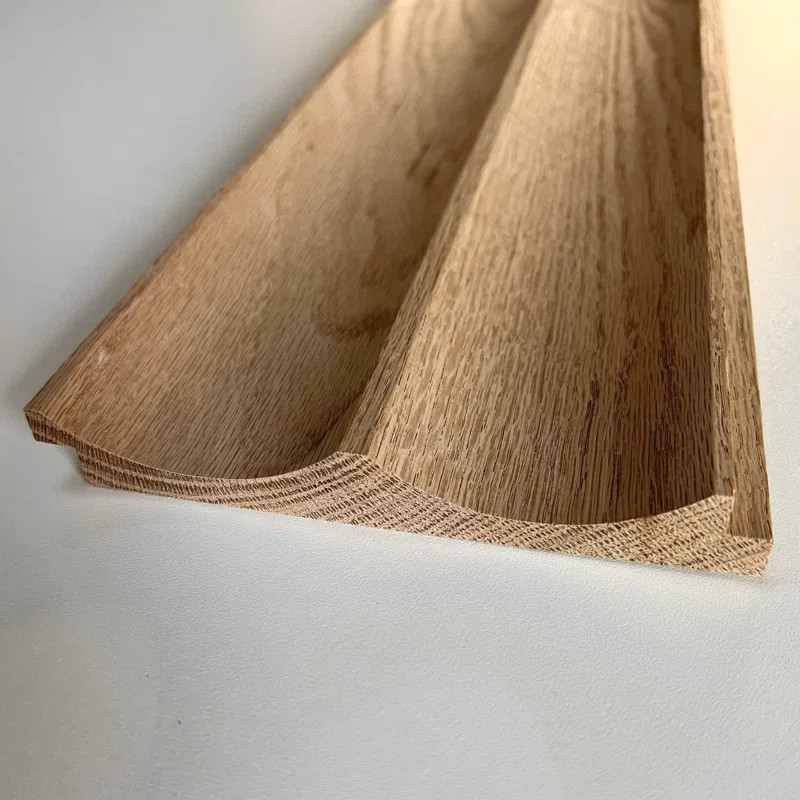 TIMELINE Fluted Solid Oak Scallop 5.625 x 72” Real Wood Slat Wall Paneling - 4 brds | Wayfair North America