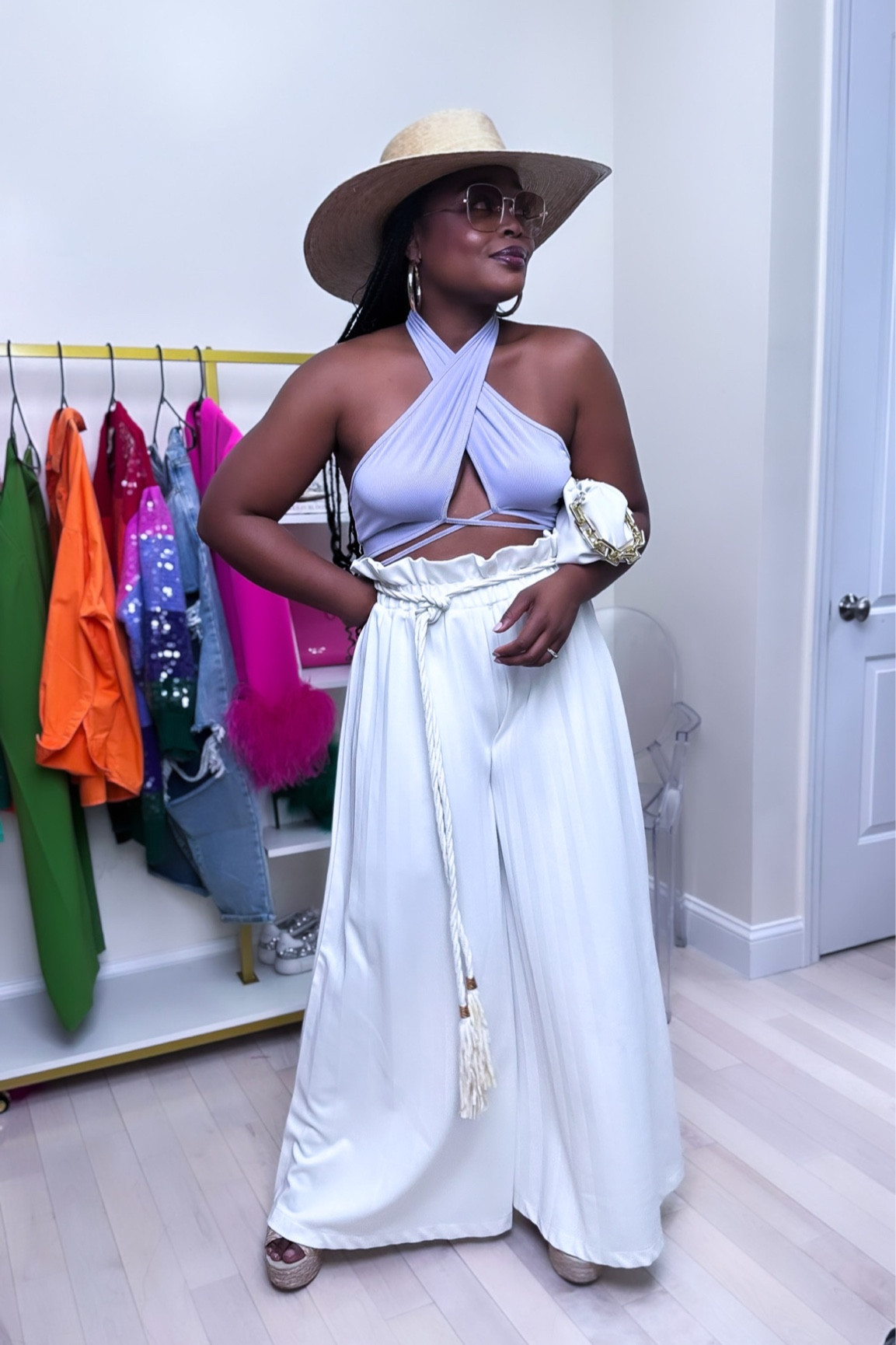 First outfit of summer ☀️☀️ linking the crop top, hat and similar pants! 

#LTKstyletip #LTKbeauty #LTKSeasonal