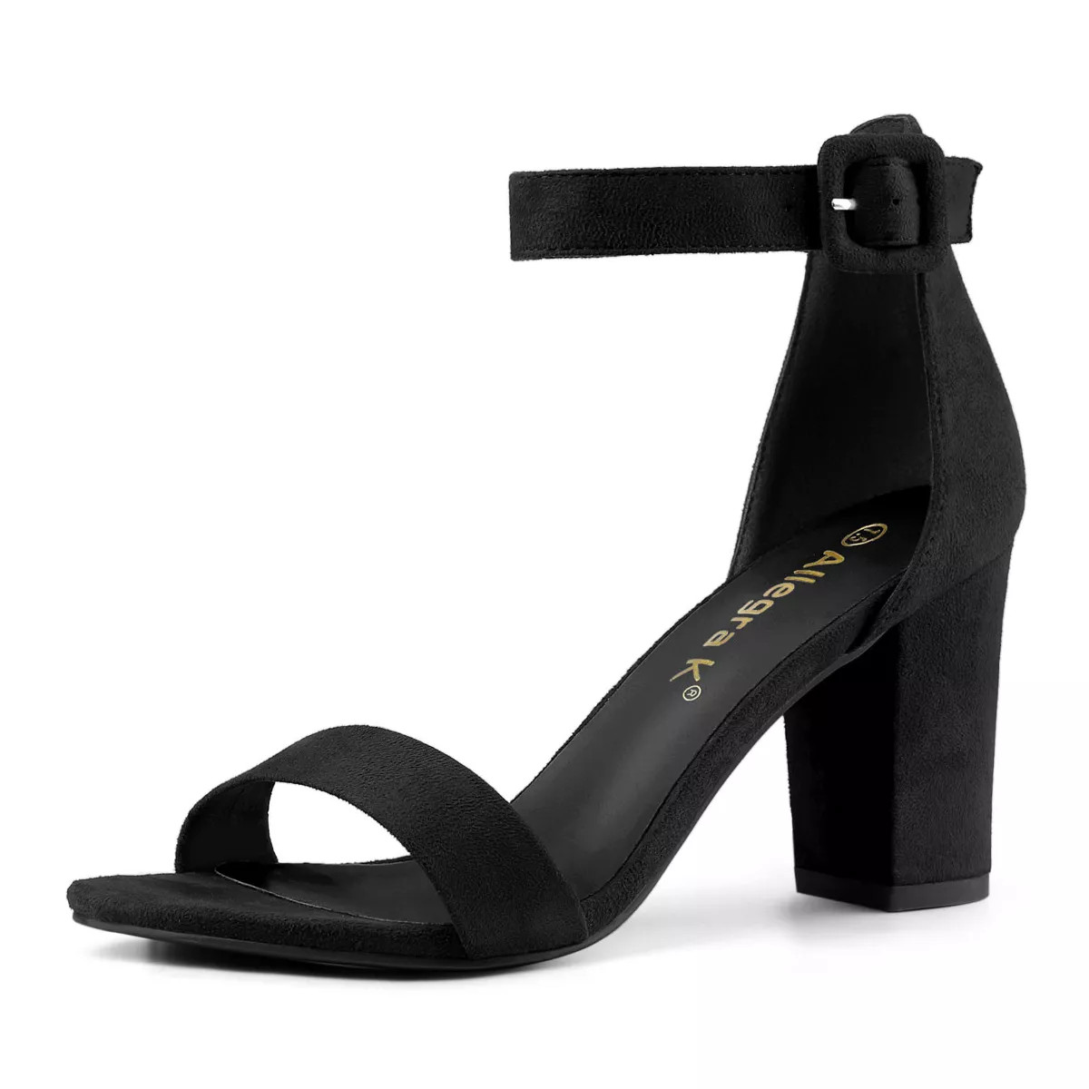 Allegra K Women's Back to College Open Toe Ankle Strap Chunky Heel Sandals | Target