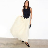 Women's and Cream Monika Dress in Black, Size 12 by Never Fully Dressed | Never Fully Dressed US