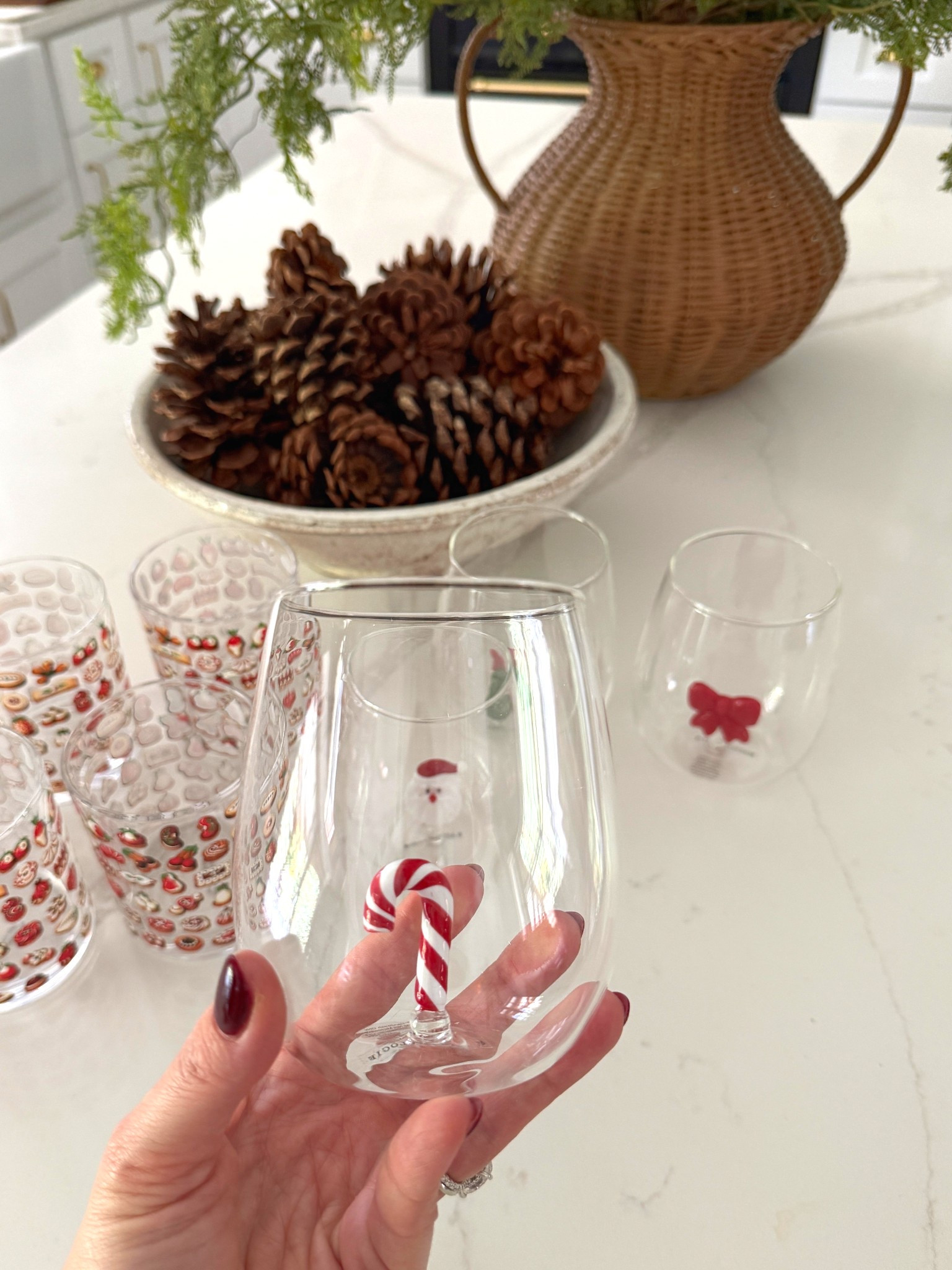 The cutest holiday wine glasses you ever did see. 

#LTKHome #LTKParties #LTKHoliday
