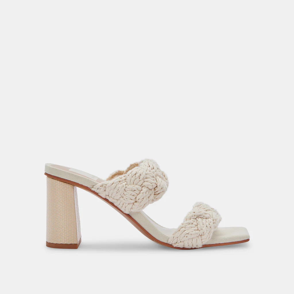 PLAY HEELS IVORY ROPE | DolceVita.com