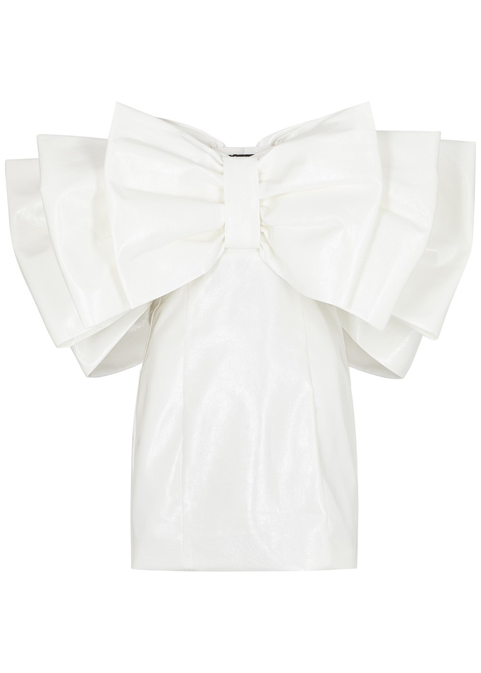 Natalie off-the-shoulder vinyl mini dress | Harvey Nichols (Global)