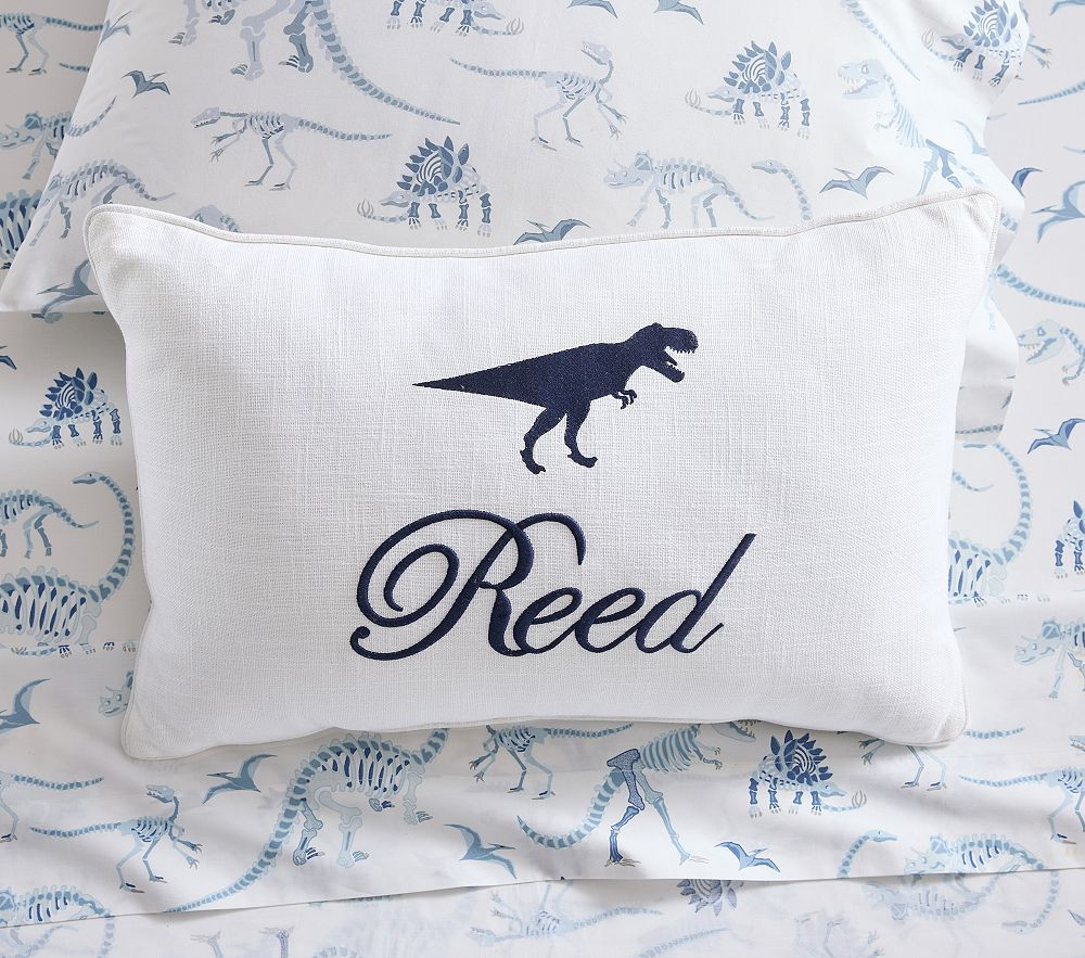 Dino Personalized Pillow Cover | Pottery Barn Kids