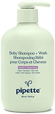 Pipette Baby Shampoo and Body Wash - Vanilla + Ylang Ylang, Tear-Free Bath Time, Hypoallergenic, ... | Amazon (US)