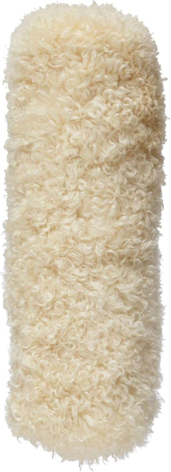 Bloomingville Bloomingville New Zealand Lamb Fur Bolster Pillow, Cream 20"L x 5"W x 5"H | Amazon (US)