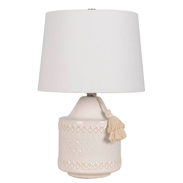 Large Assembled Ceramic Table Lamp (Includes LED Light Bulb) Cream - Opalhouse™ | Target