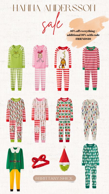 Hanna Andersson Sale 40% off everything + Additional 10% with code FRIENDS10 | Holiday PJs Matching Family Pet Pajamas | Grinch Mickey Christmas Hanukkah Disney 

#LTKHoliday #LTKfamily #LTKsalealert