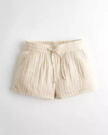 Ultra High-Rise Linen-Blend Short | Hollister UK