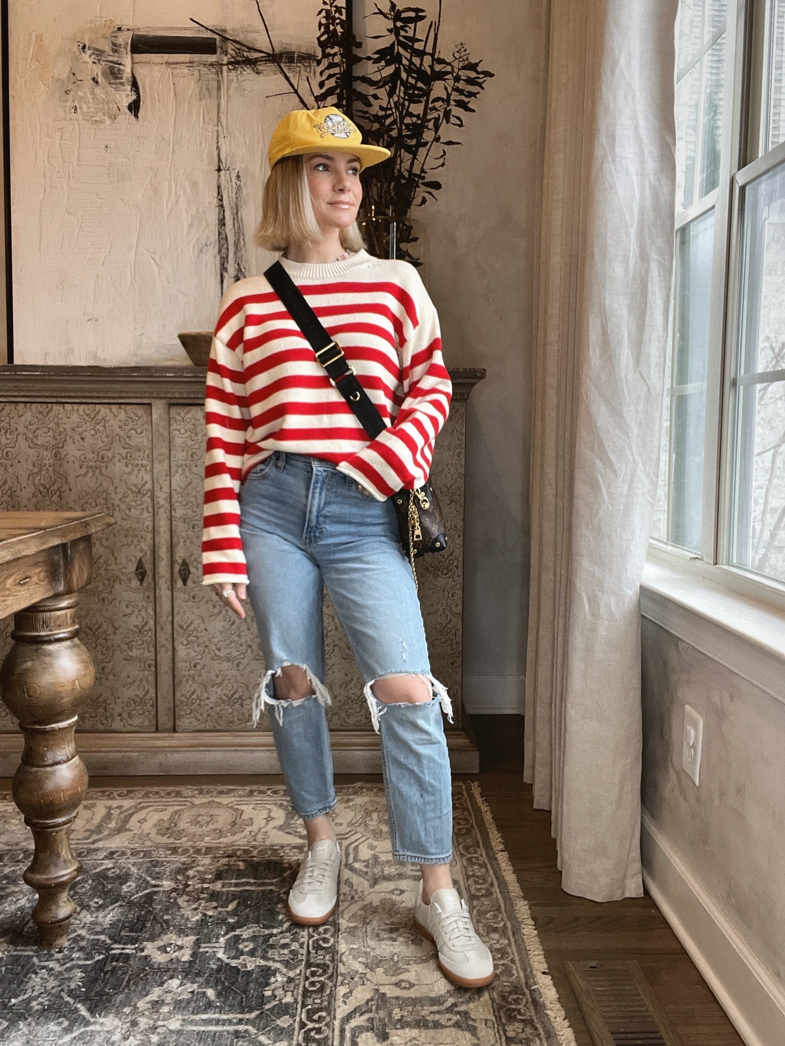 I have been loving styling these sambas! They are the perfect everyday sneaker to add to my collection! Jeans, hat outfit, sweater under $200, sneakers under $200

#LTKstyletip #LTKshoecrush #LTKMostLoved