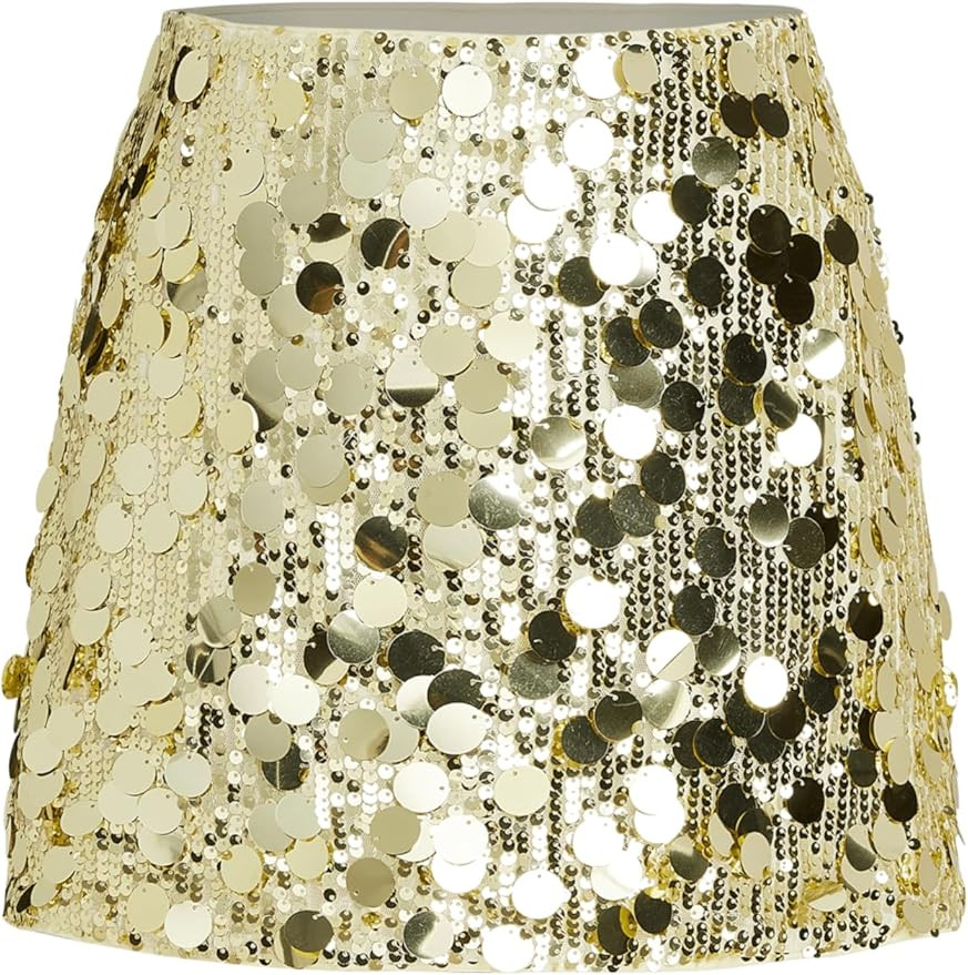 CIDER Sequin Mid Waist Sparkle Skirt Party Club Night Out Mini Skirt for Women Trendy | Amazon (US)