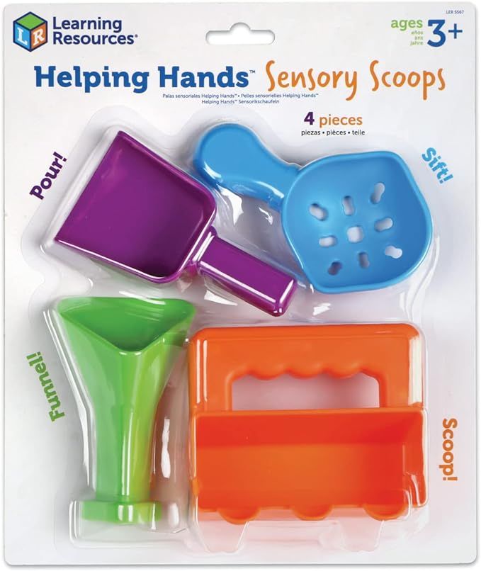 Learning Resources Helping Hands Sensory Scoops, 4 Pieces, Ages 3+, fine Motor Skills Toys for Ch... | Amazon (US)