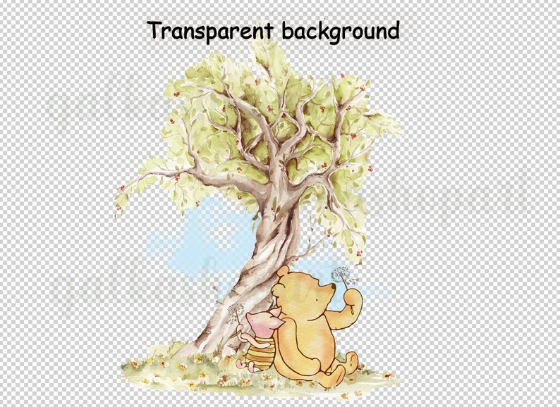 Classic Winnie the Pooh and Piglet for Sublimation and Print, Design for T-shirt Mug Cup, Waterco... | Etsy (US)