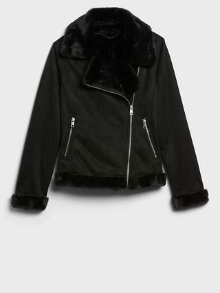 Sherpa Moto Jacket | Banana Republic (US)