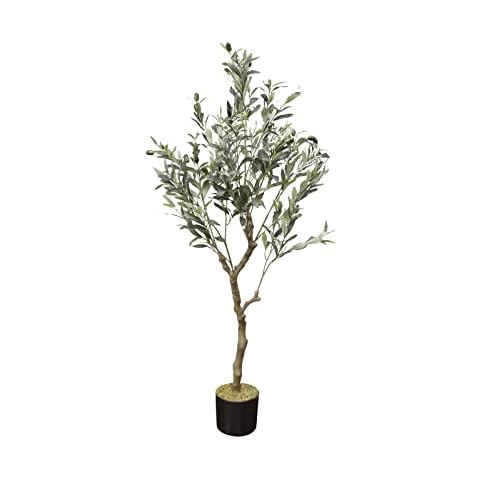 7.6FT (92'') Olive Tree Tall Skinny Artificial Plants for Home Decor Indoor, Fake Potted Olive Si... | Amazon (US)