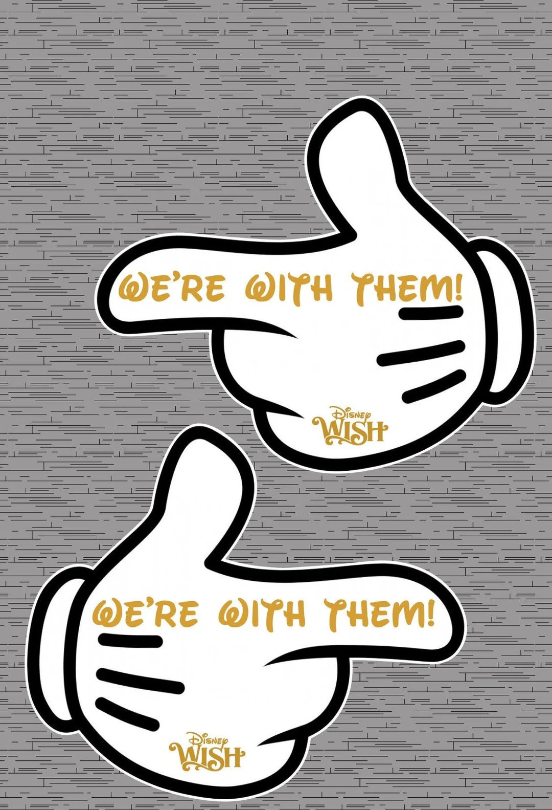 Disney Cruise Door Magnets-"We're With Them!" | Etsy (US)