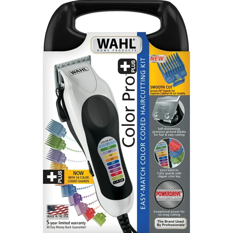 Wahl Color Pro Plus Hair Cutting Kit for Men, Women and Children with Colored Attachment Combs, 7... | Walmart (US)