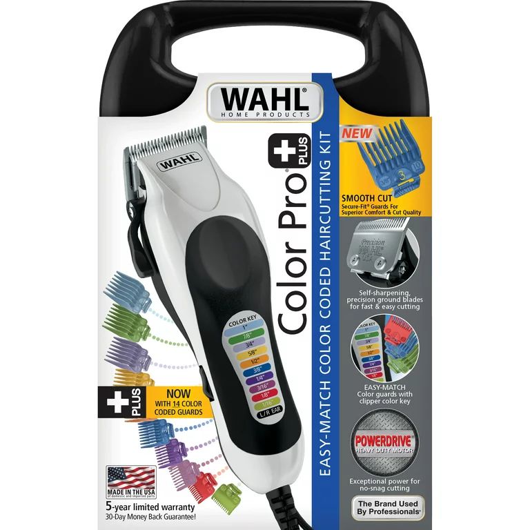Wahl Color Pro Plus Hair Cutting Kit for Men, Women and Children with Colored Attachment Combs, 7... | Walmart (US)