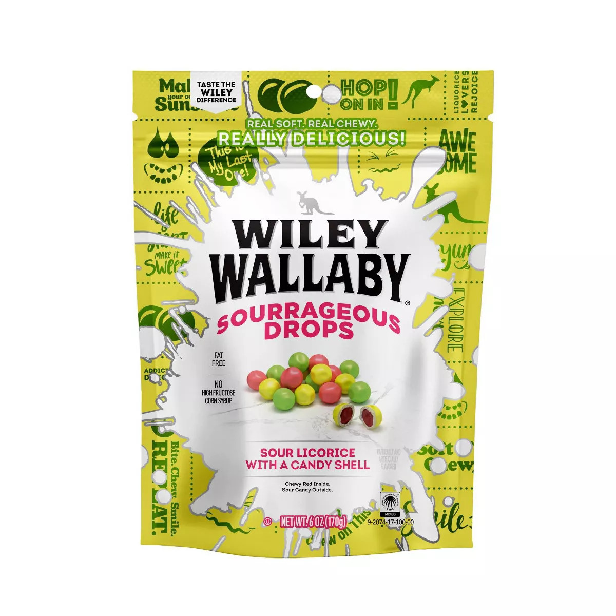 Kenny's Candy Wiley Wallaby Sourrageous Drops - 8oz | Target