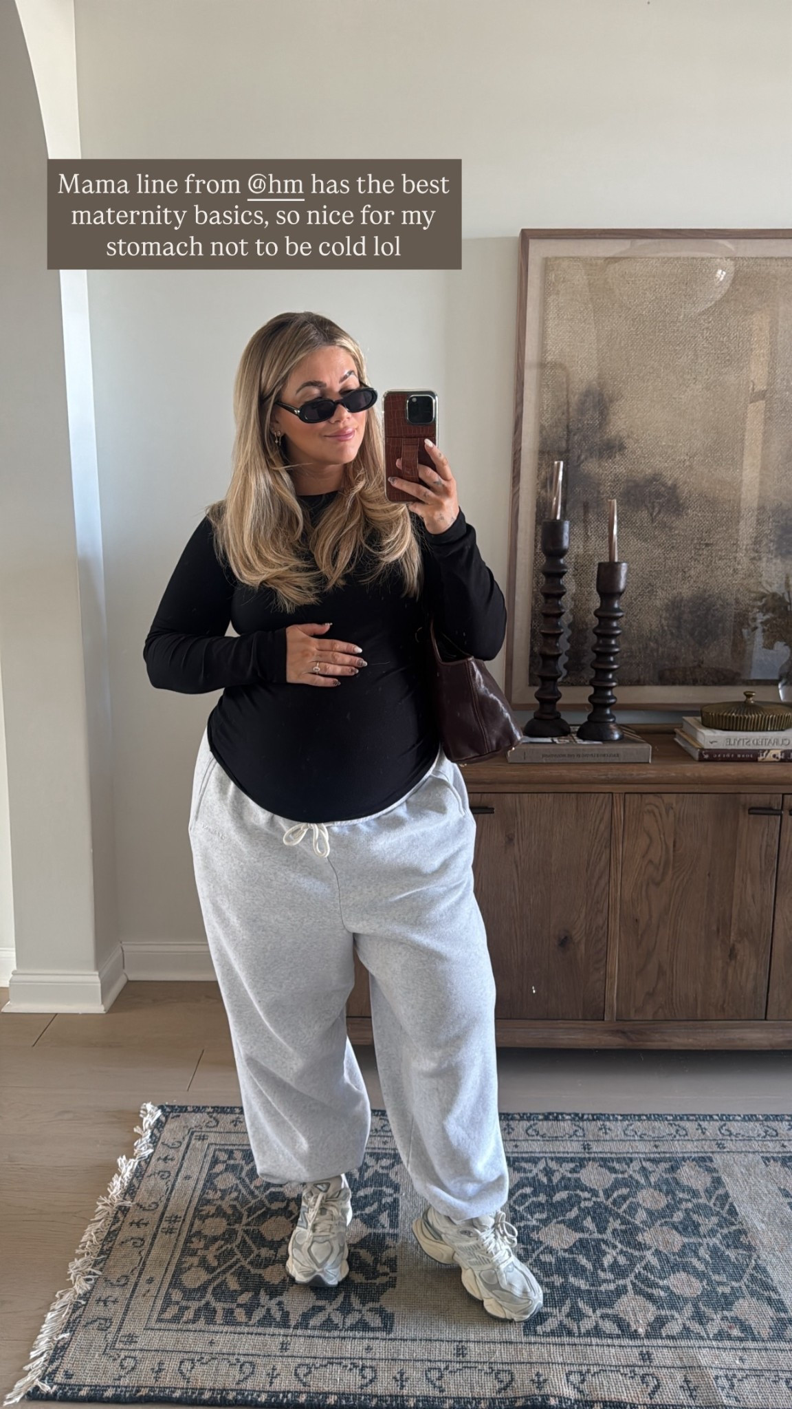 Mama line from @hm has the best maternity basics, so nice for my stomach not to be cold lol

#LTKMidsize #LTKSaleAlert #LTKBump