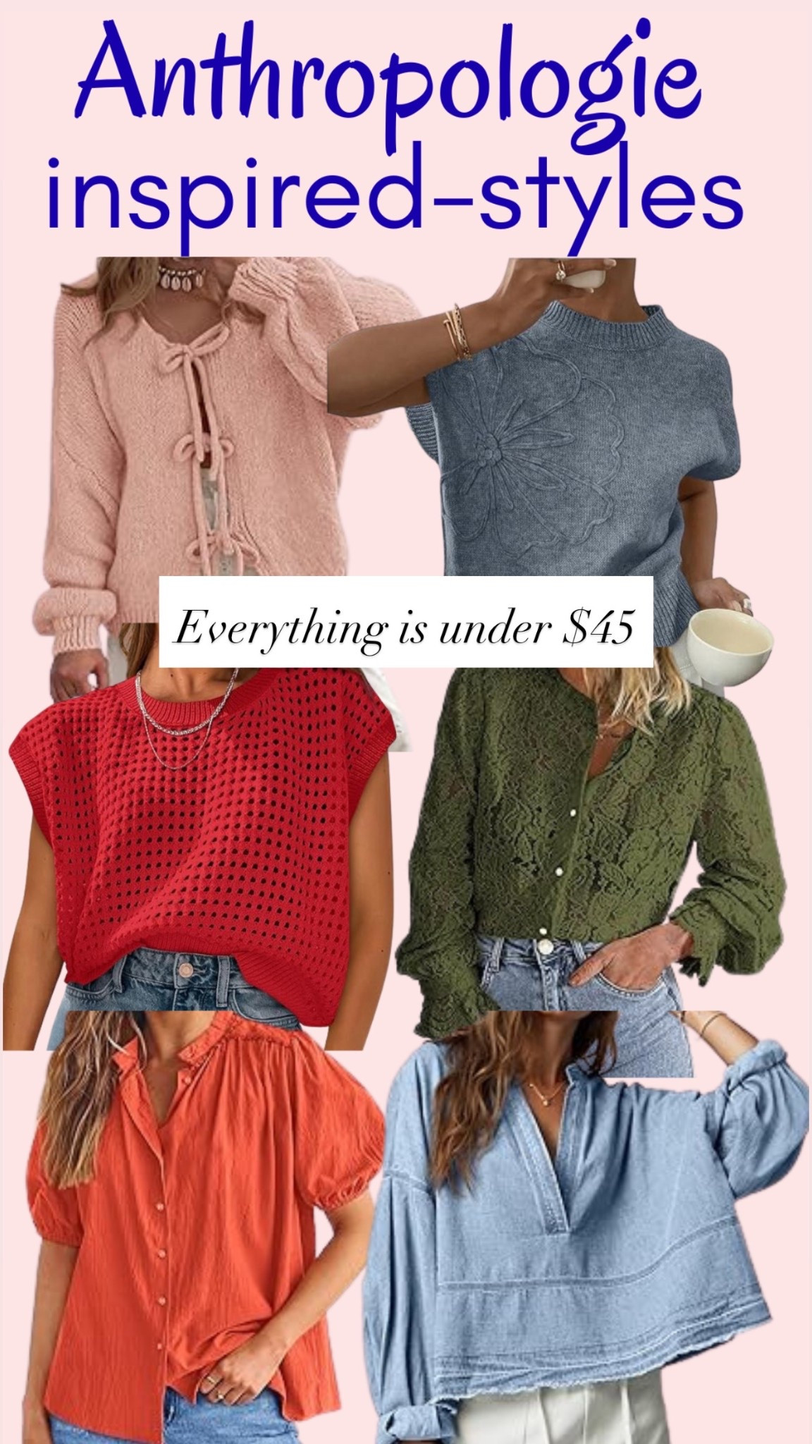 Anthropologie inspired styles under $45

#LTKgrwm #LTKootd