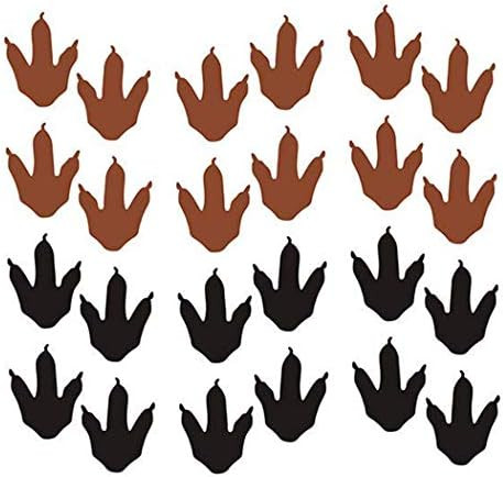 Dinosaur Footprints Wall Decals (56pcs) 4 Size Dinosaur Tracks Decals Dinosaur Decor Baby Nursery... | Amazon (US)