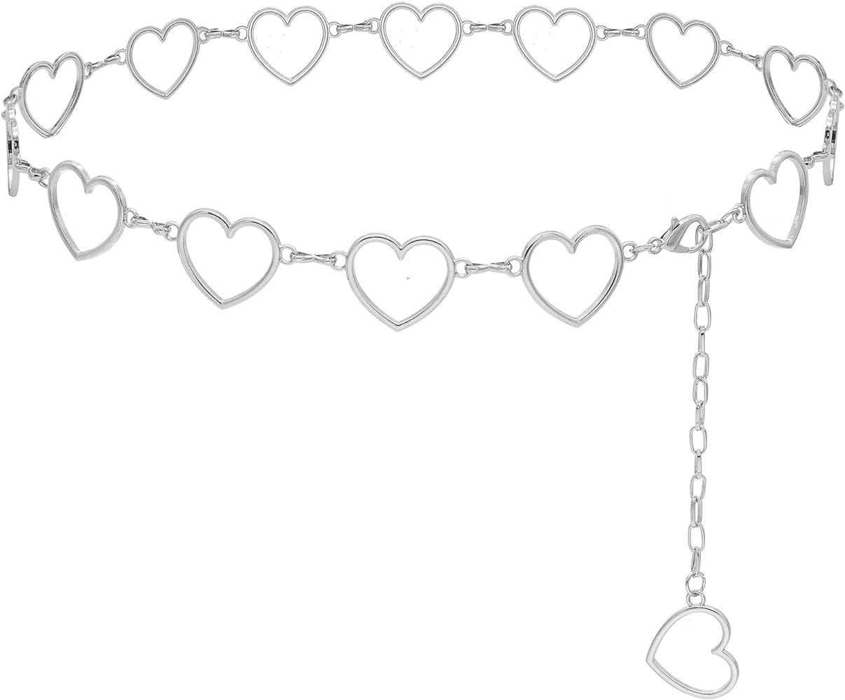 Long Tassel Waist Chain Belt for Women, Adjustable Metal Body Belly Belt Chain for Dress | Amazon (US)