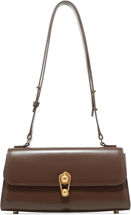 Small Purse Leather Bags For Women: Black Shoulder Handbags Crossbody Bag - Chic Everyday Adjusta... | Amazon (US)