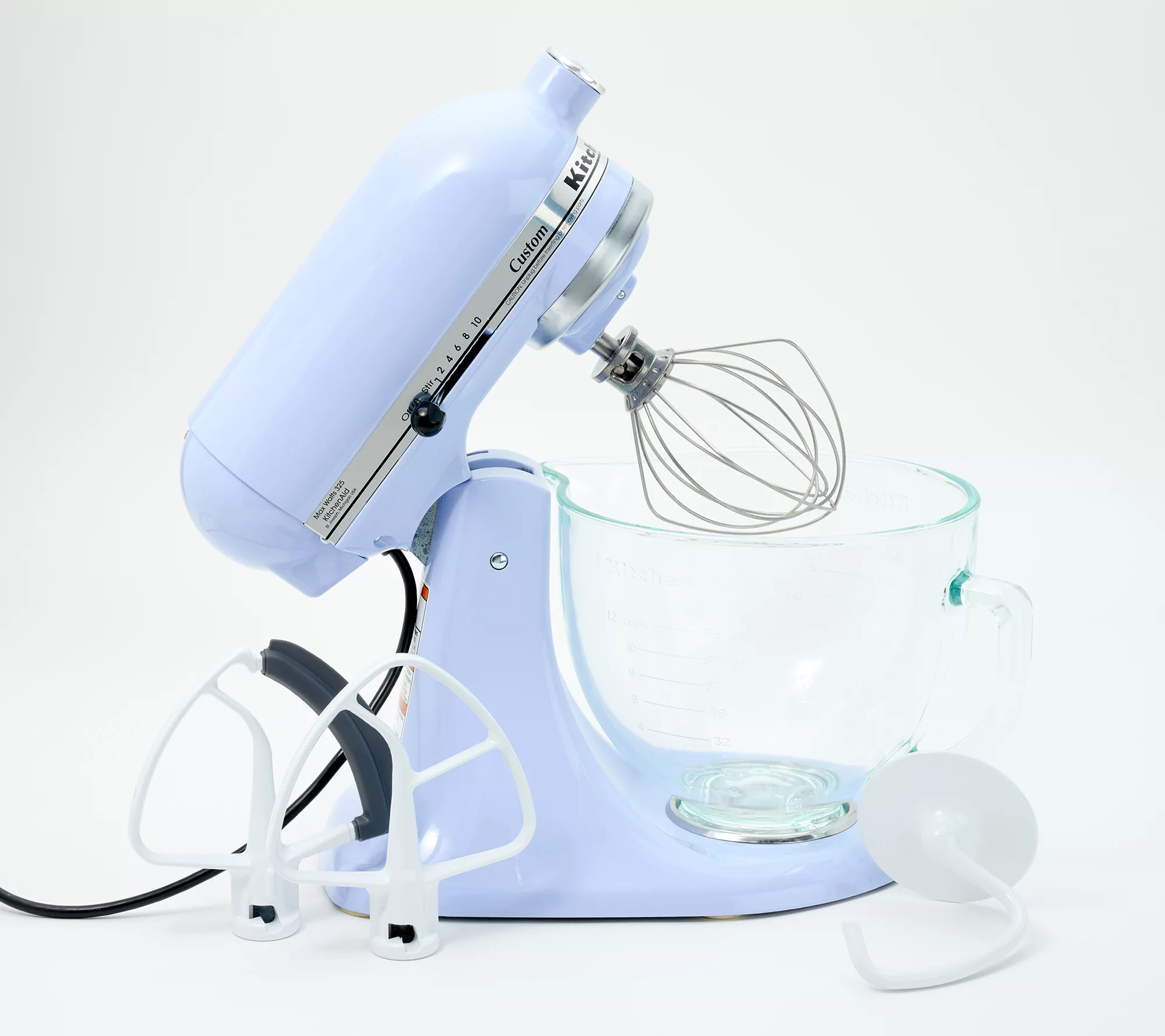 KitchenAid 5-qt Tilt Head Glass Bowl Stand Mixer w/ Flex Edge | QVC