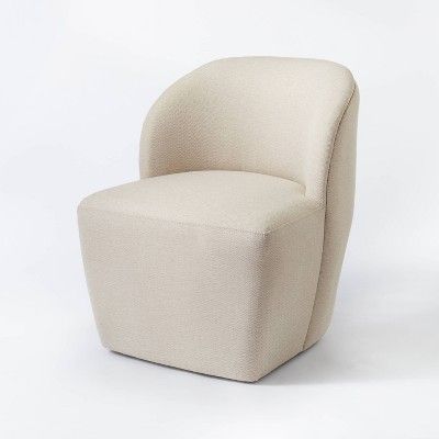 Pasadena Swivel Accent Chair Tan Herringbone - Threshold™ designed with Studio McGee | Target