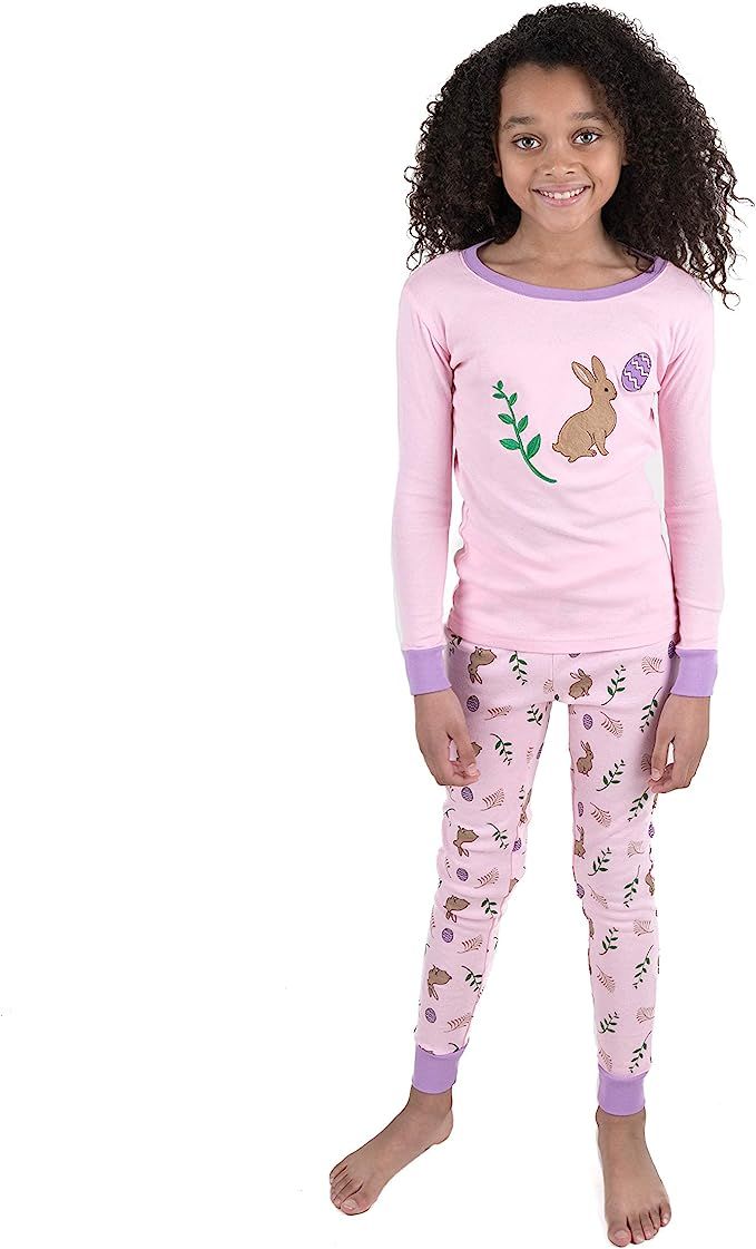 Leveret Kids & Toddler Horse Bird Girls Pajamas 2 Piece Pjs Set 100% Cotton Sleepwear (12 Months-... | Amazon (US)