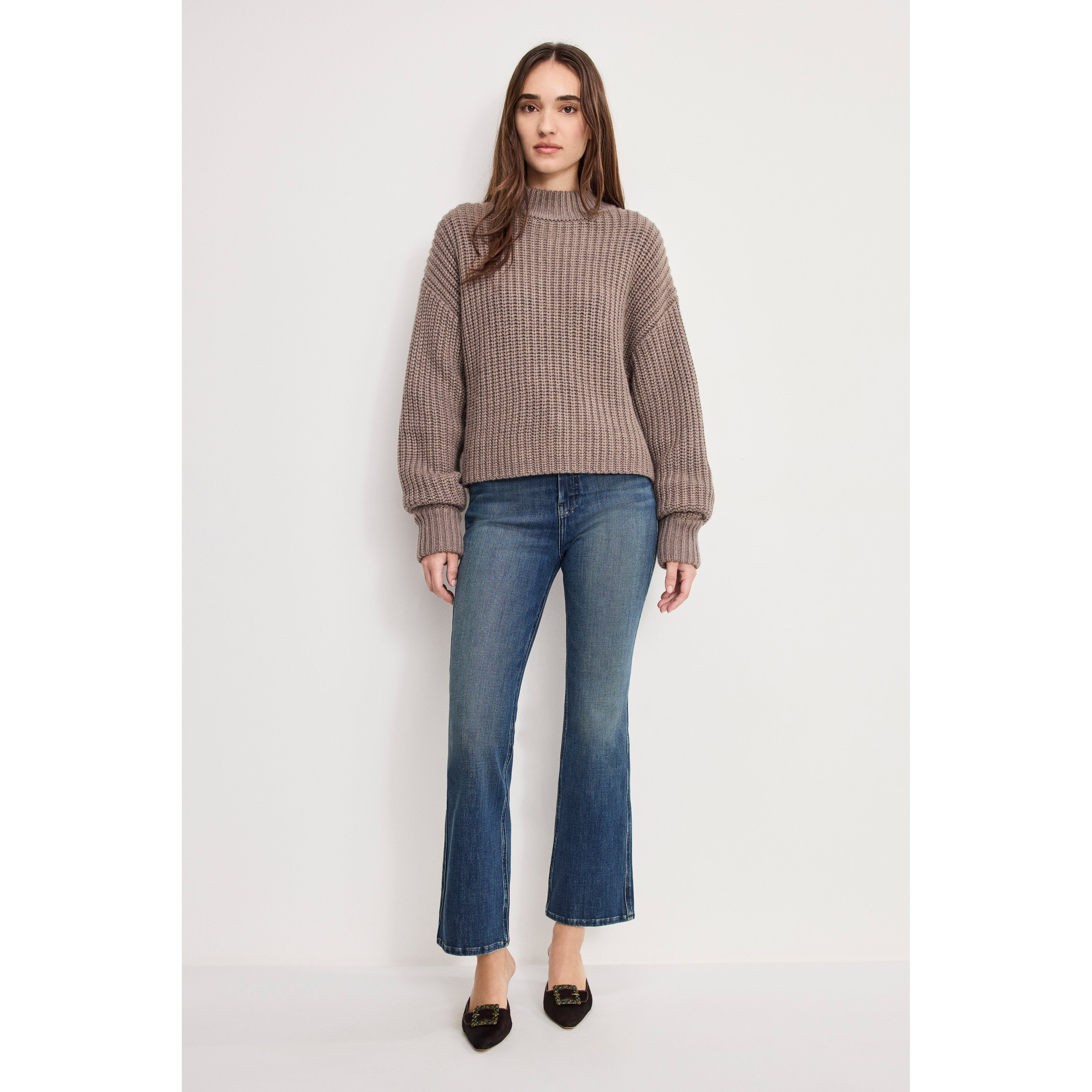 Women's Good Standard Kick Flare Jeans | Indigo, 47 Size 14 | Good American by Khlo� Kardashian | Good American