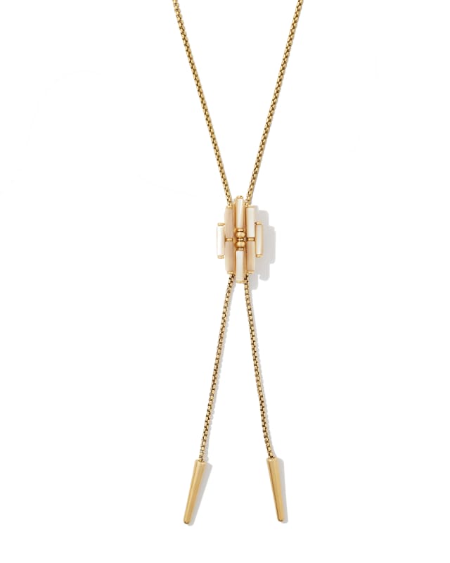Ember Vintage Gold Bolo Necklace in Natural Mother-of-Pearl | Kendra Scott | Kendra Scott
