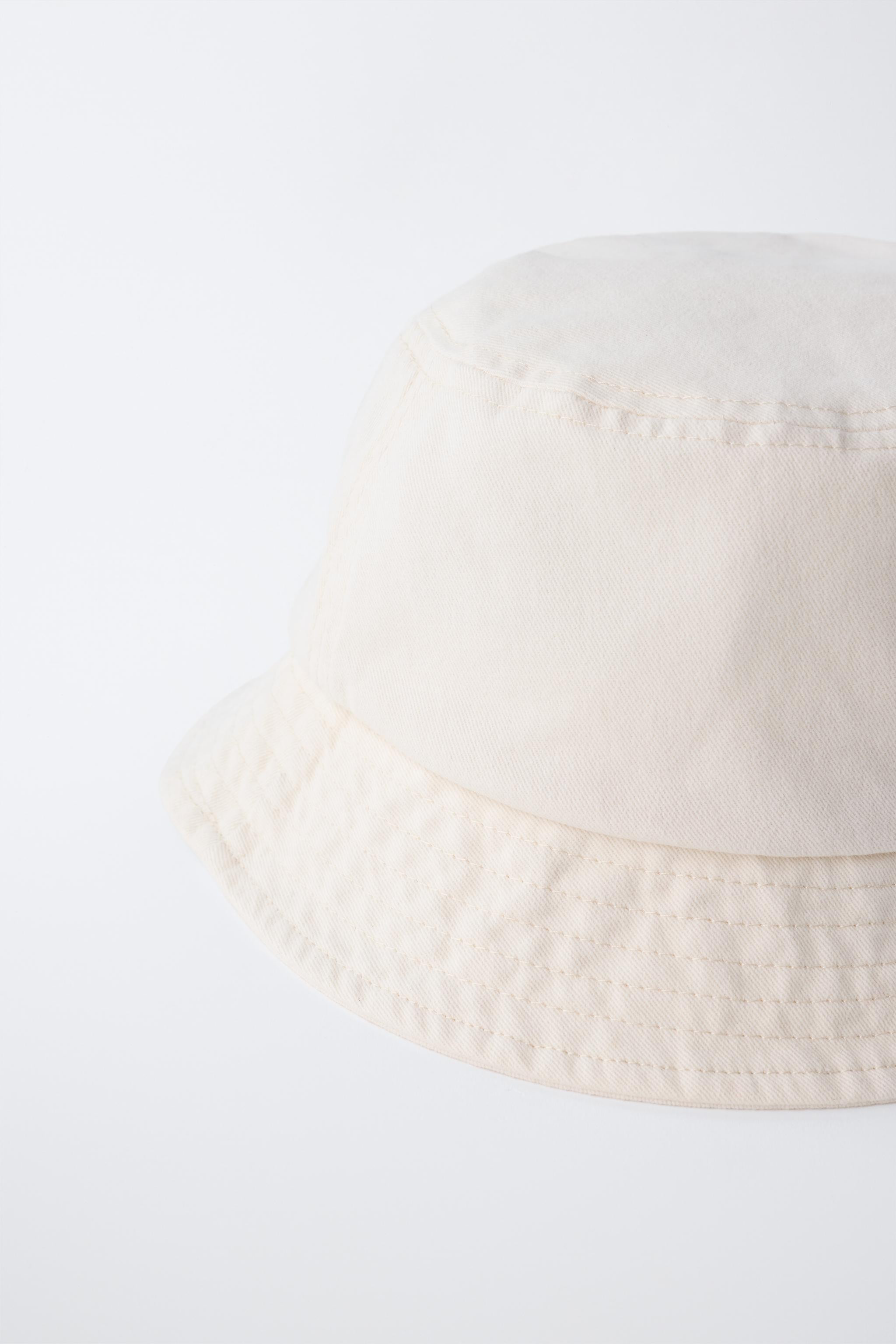 CONTRAST STITCH BUCKET HAT | Zara US