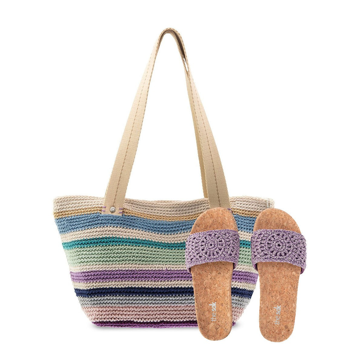The Mendocino Medium Tote and Slide Sandal Gift Set | The Sak