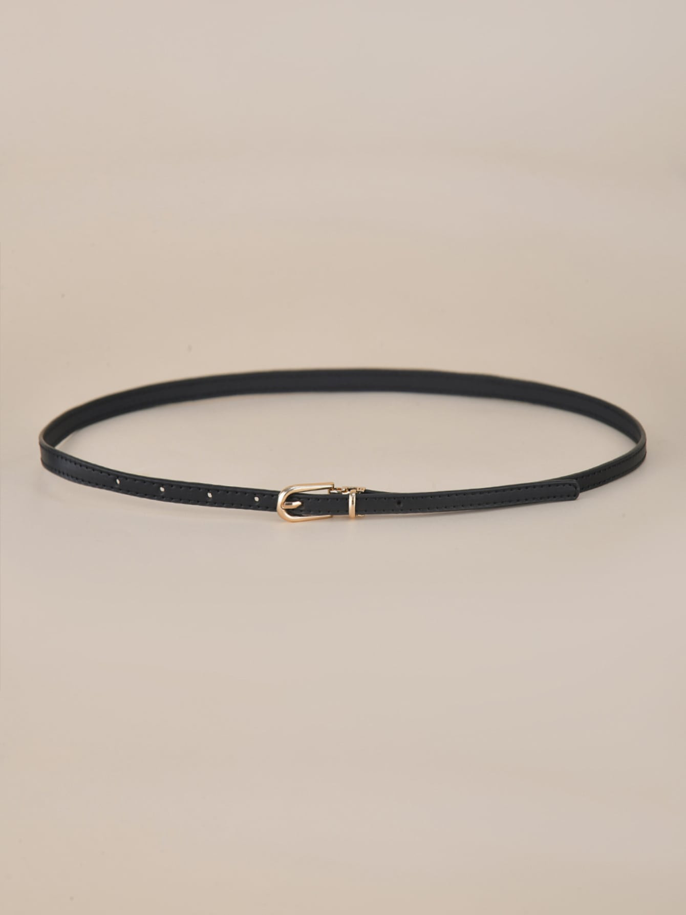 Women Black Narrow Belt, Fashionable Korean Style Decorative Belt For Dresses And Skirts | SHEIN