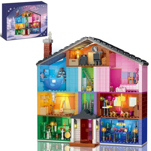 House Building Blocks Toys with Light, Compatible with Lego Set, Architecture Building Model for Adults, Construction Educational Toy Christmas Birthday Gift for Girls Boys Kids 8-12 (1256 PCS) | Amazon (US)