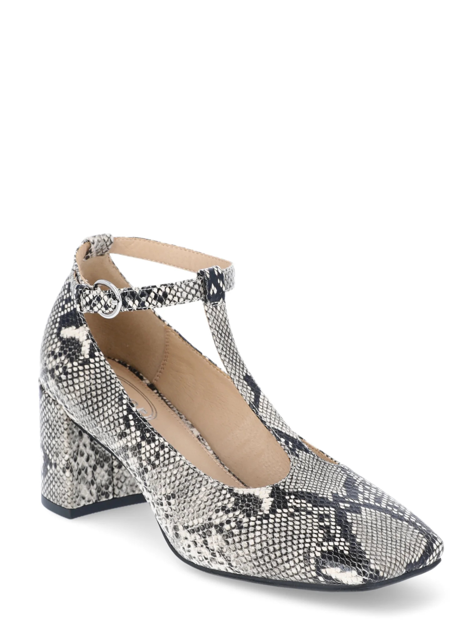 Scoop Women's Square Toe Block Heels with Adjustable Strap | Walmart (US)