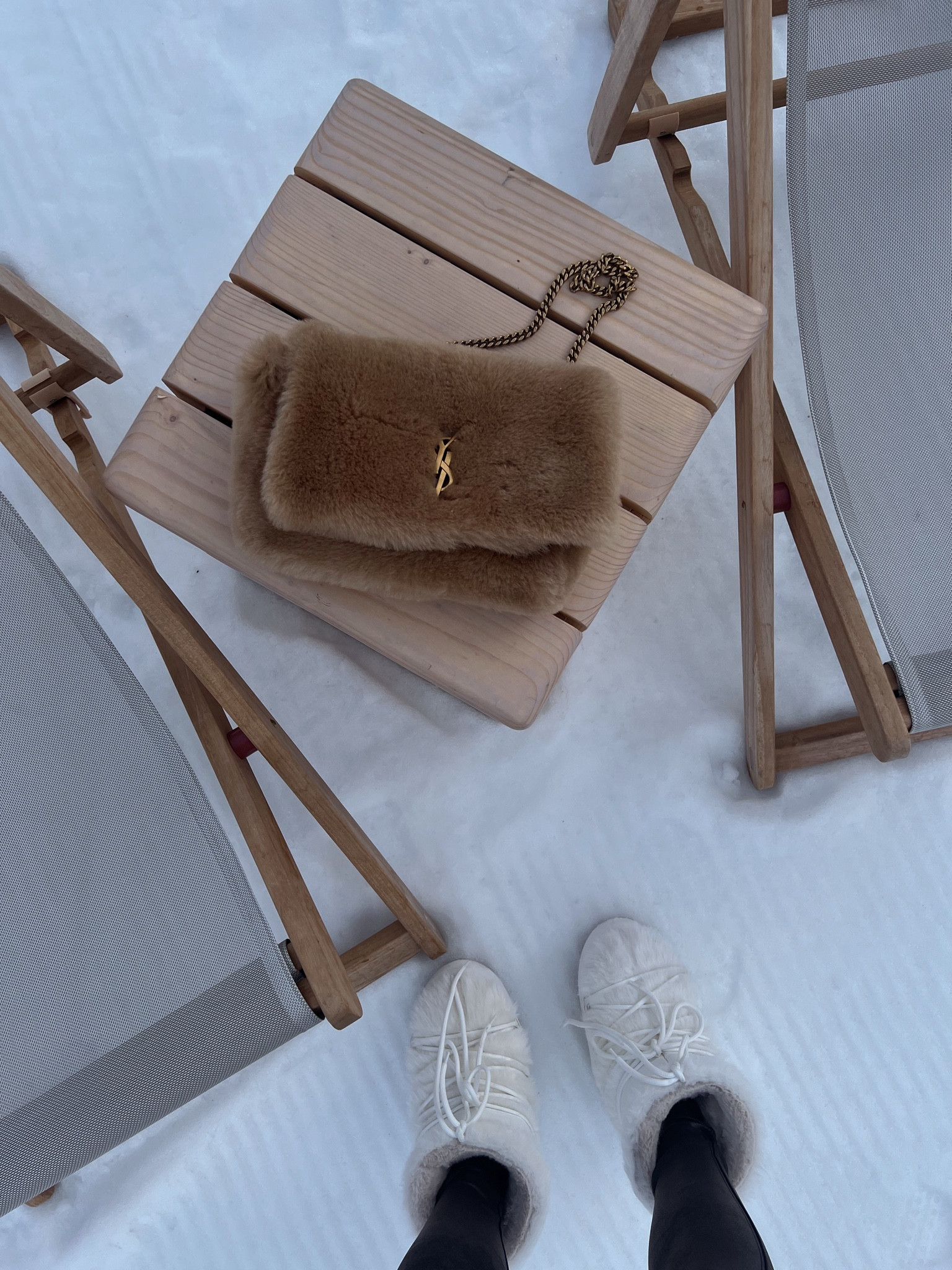 Shearling bag ysl Saint Laurent 