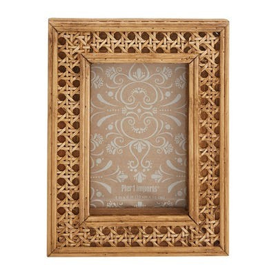 Cane Wood 4x6 Photo Frame | Pier 1 Imports